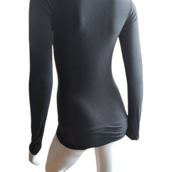 Standard James Perse black cotton mini dress  size 1 - Picture 3 of 10